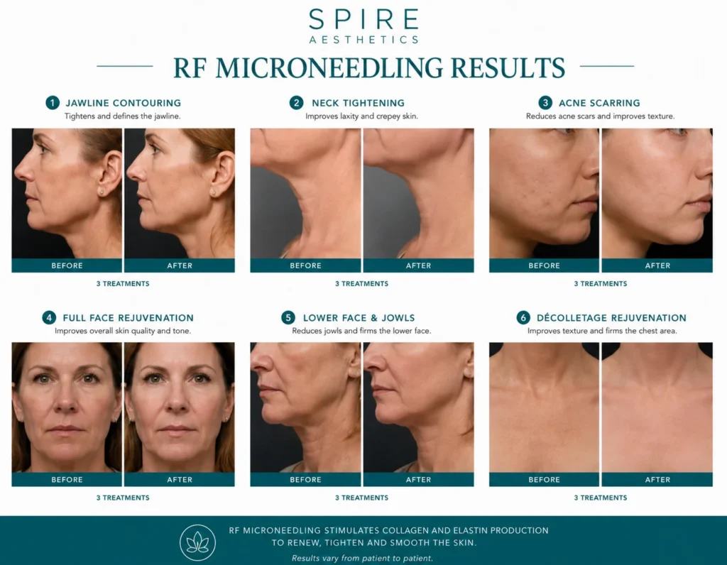 RF Microneedling Skin tightening Telford results